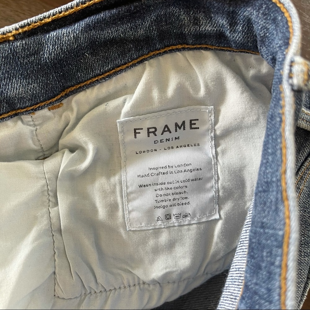 FRAME Le Nouveau Straight Front Split Raw hem 28 - Picture 12 of 15